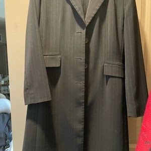 Dress or work Pant Suit  black pinstripe